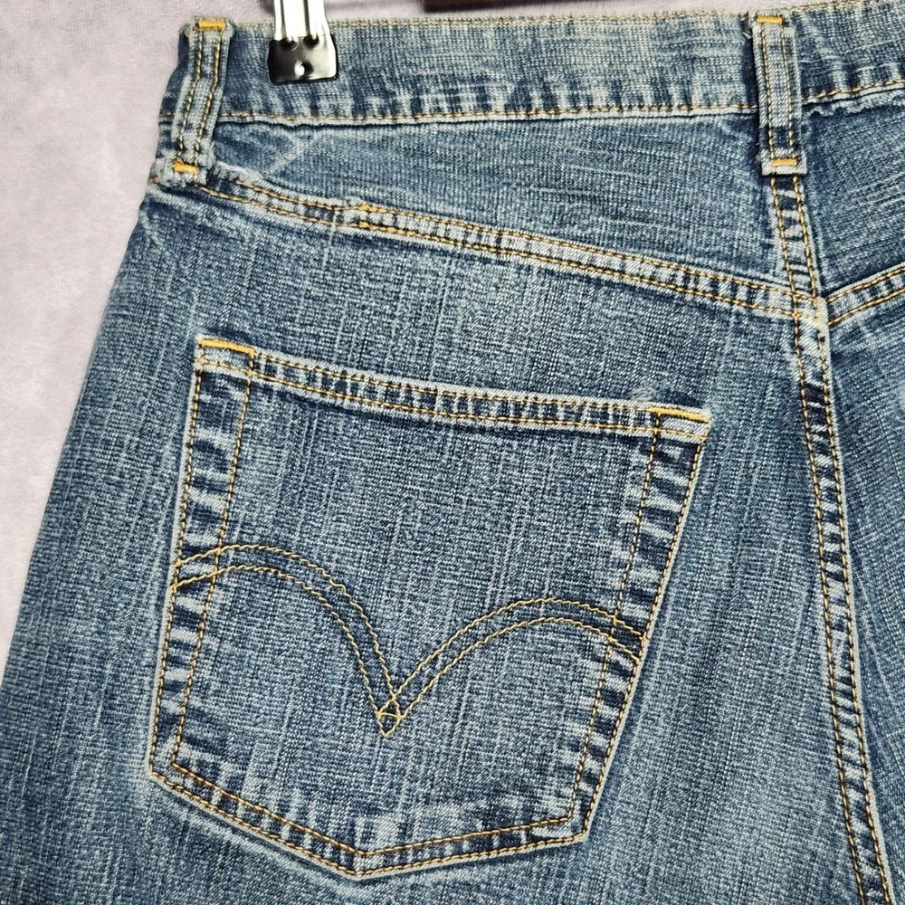 Levis 511 Slim Fit Blue Denim Jeans Mens 34x34 Fits 31x29 Medium Wash